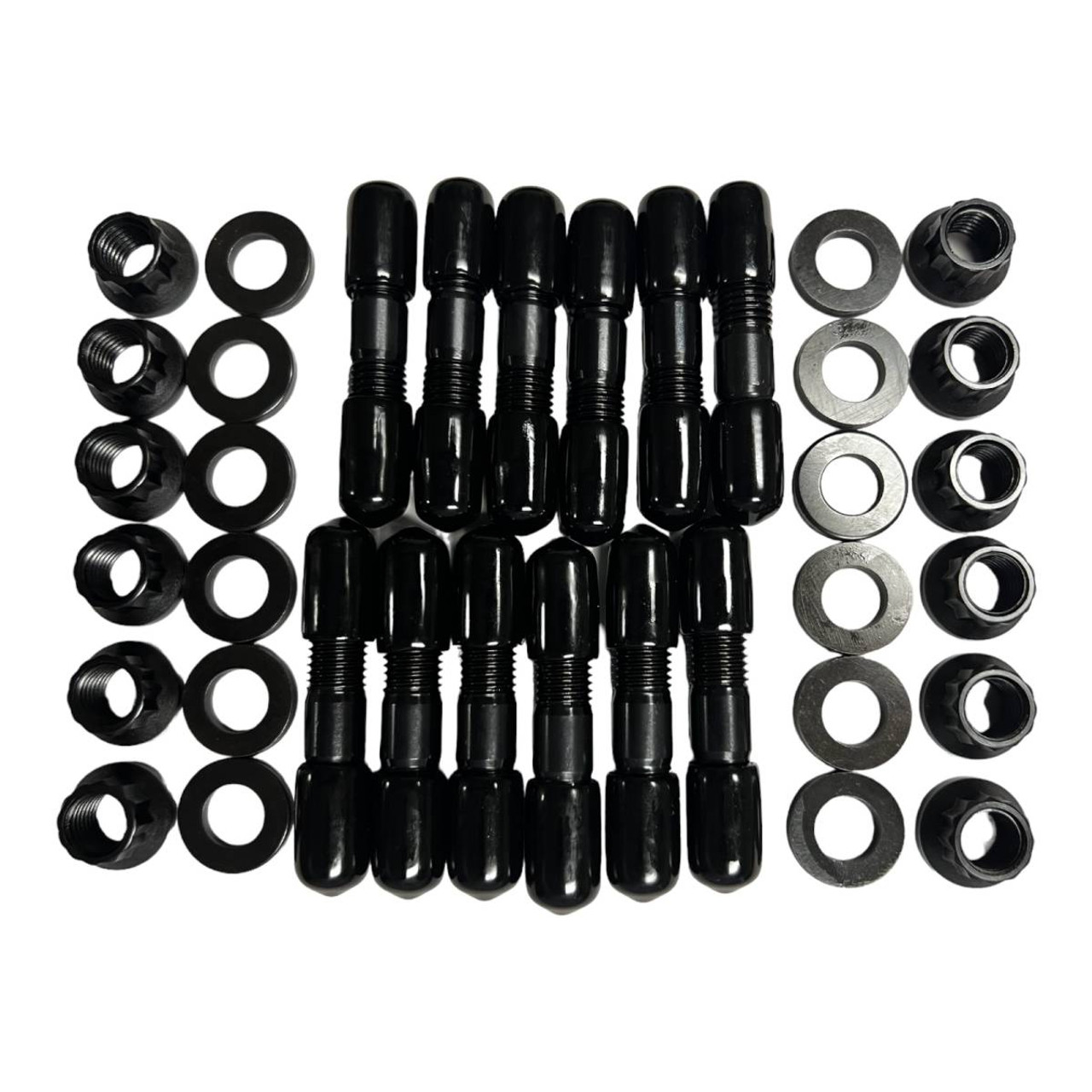 GATOR FASTENERS EMSK5967C-BLK HEAVY DUTY EXHAUST MANIFOLD STUD KIT FOR DODGE/RAM (1994-20) 5.9L AND 6.7L CUMMINS DIESEL (BLACK OXIDE)