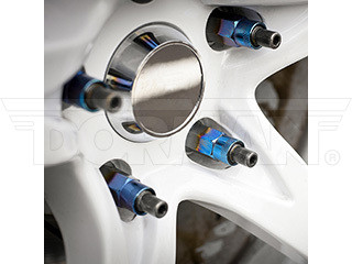 Dorman 713-685T Ti-Blue Wheel Lug Nut - M14-1.50 Open End (20-Pack) 2012-2018 Ram 2500/3500 | 2012-2018 Ram 1500 