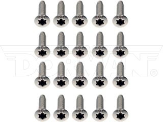 Dorman 45998 Stainless Steel Door Hinge Screws 2011-2019 Ram 2500 | 2011-2018 Ram 3500 | 2014-2018 Ram 4500/5500 | 2011-2018 Ram 1500 | 2019 Ram 1500 Classic | 2020 Jeep Gladiator | 2008-2019 Jeep Grand Cherokee