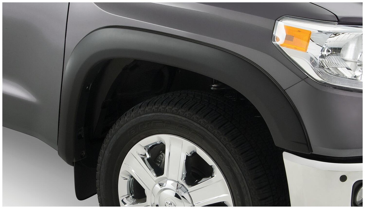 BUSHWACKER 31061-02 BLACK OE STYLE SMOOTH FINISH FRONT FENDER FLARES FOR 2006-2008 TOYOTA RAV4 (BASE MODEL ONLY)