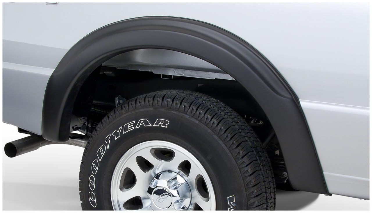 BUSHWACKER 21912-02 BLACK OE STYLE SMOOTH FINISH 4-PIECE FENDER FLARE SET FOR 1993-2011 FORD RANGER (EXCLUDES FX4)