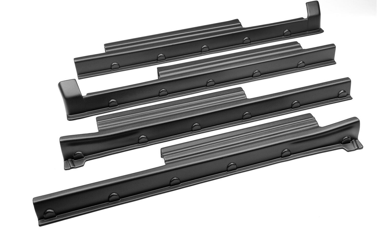 BUSHWACKER 14136 TRAIL ARMOR ROCKER PANEL BLACK FOR 07-21 TOYOTA TUNDRA, CREWMAX INCL. SIDE PANELS/SILL PLATE COVER