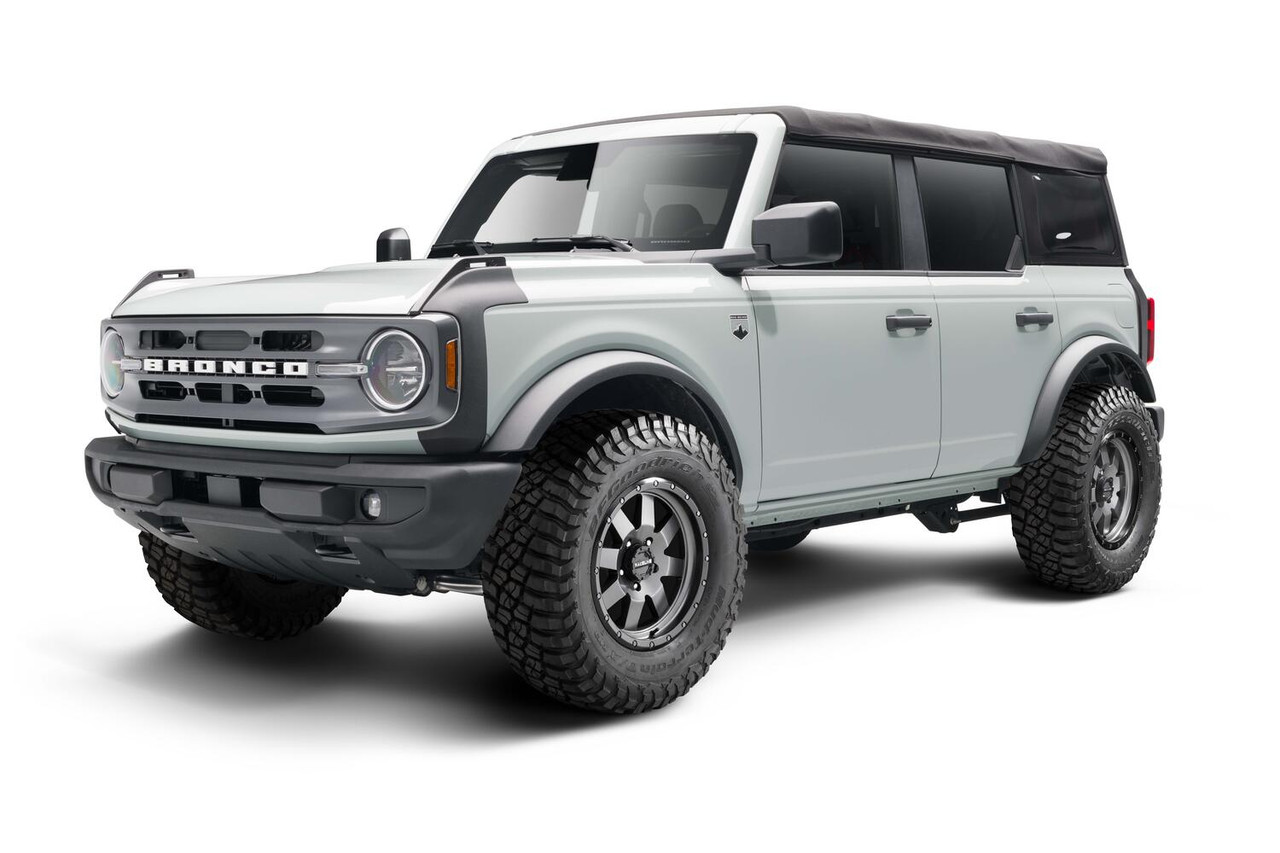 BUSHWACKER 14123 BLACK TRAIL ARMOR FRONT CORNERS FOR 2021-2024 FORD BRONCO, PAIR