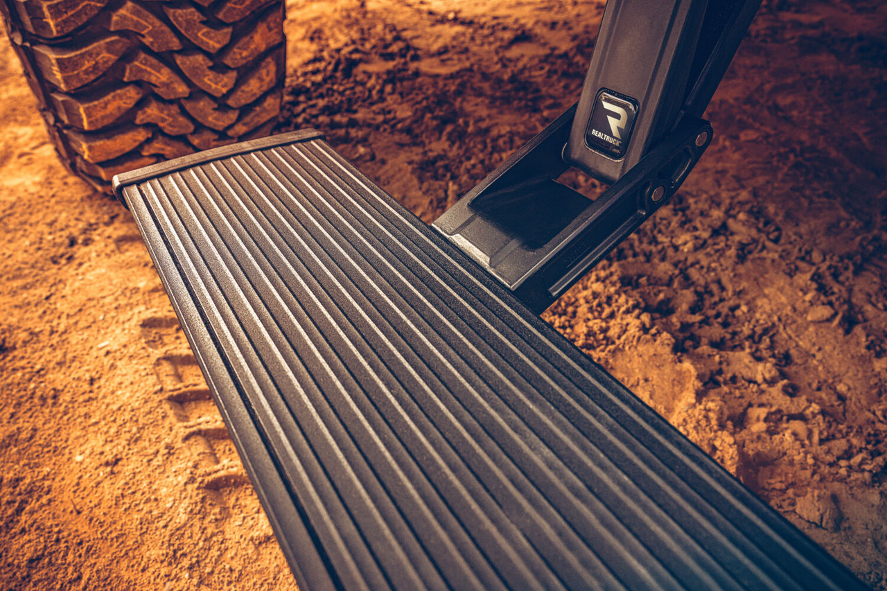 AMP RESEARCH 76252-01A POWERSTEP ELECTRIC RUNNING BOARDS PLUG N PLAY SYSTEM FOR 21-24 FORD F-150 HYBRID EV-GAS 22-24 FORD F-150 LIGHTNING