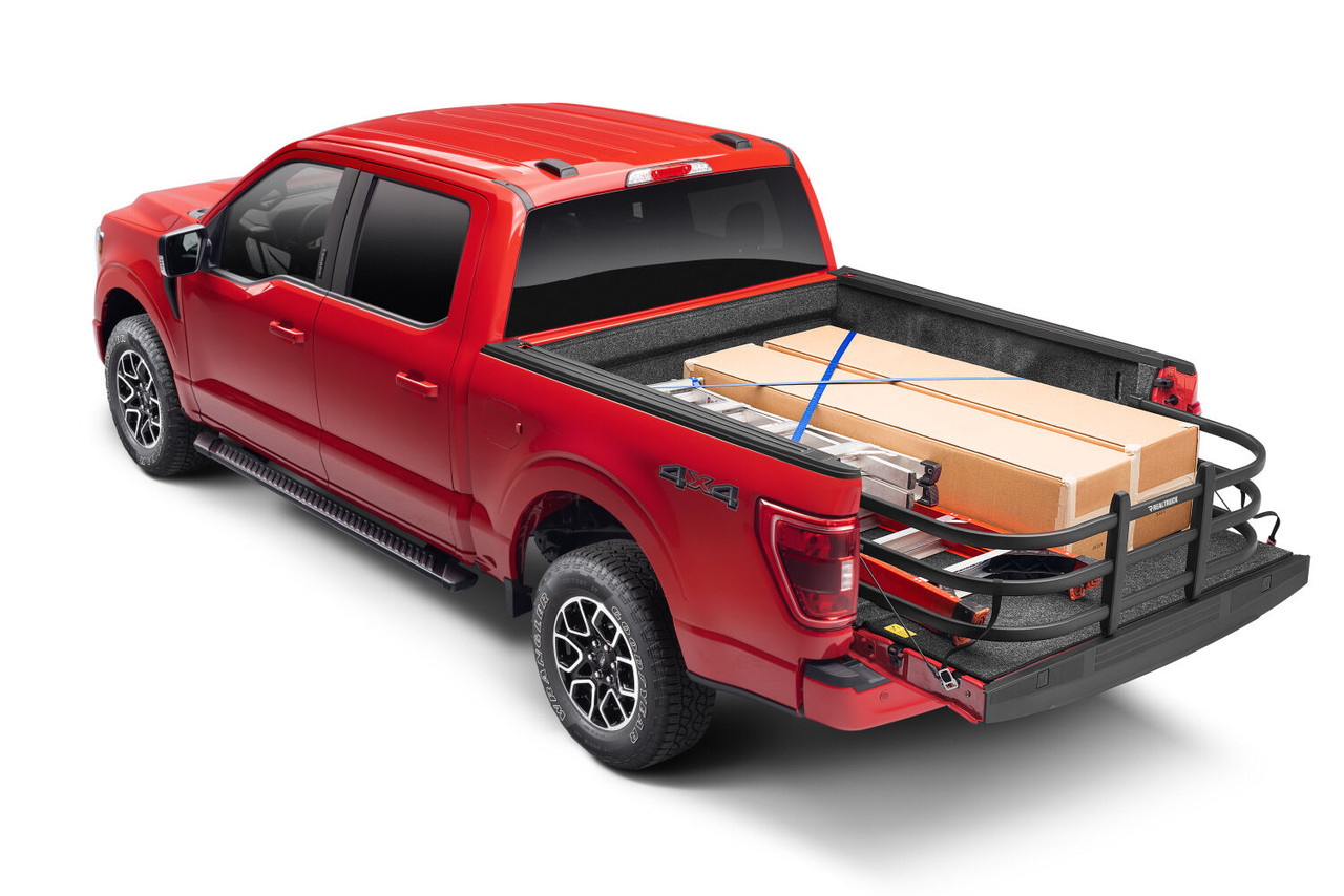 AMP RESEARCH 74813-01A BLACK BEDXTENDER HD TAILGATE BED EXTENDER MAX TRUCK BED EXTENDER FOR 2004-2022 FORD F-150 (EXCLUDES 2004 F-150 HERITAGE) 2005-2008 LINCOLN MARK LT 2007-2022 TOYOTA TUNDRA STANDARD BED