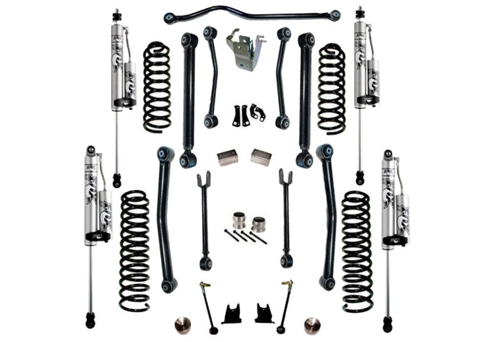 SUPERLIFT K997FX 4 INCH LIFT KIT 2007-2017 JEEP WRANGLER JK UNLIMITED WITH REFLEX CONTROL ARMS AND FOX 2.0 RESERVOIR SHOCKS