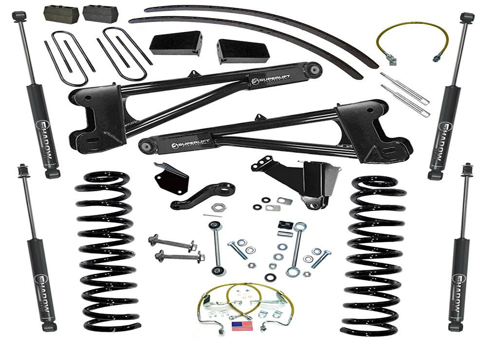 SUPERLIFT K979 8 INCH LIFT KIT 2005-2007 FORD F-250 AND F-350 SUPER DUTY 4WD DIESEL ENGINE WITH REPLACEMENT RADIUS ARMS AND SHOCKS