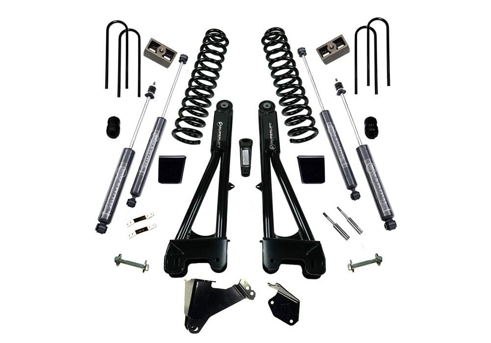 SUPERLIFT K977B 6 INCH LIFT KIT 2005-2007 FORD F-250 AND F-350 SUPER DUTY 4WD DIESEL ENGINE WITH REPLACEMENT RADIUS ARMS AND BILSTEIN SHOCKS