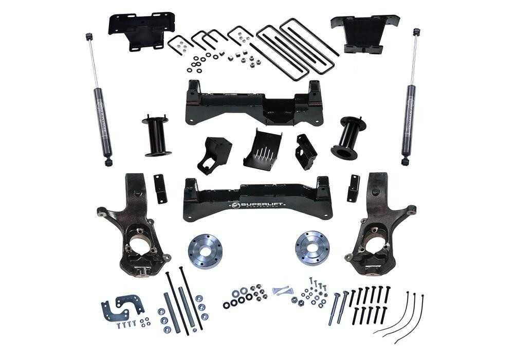 SUPERLIFT K899B 8 INCH LIFT KIT 2014-2018 CHEVY SILVERADO AND GMC SIERRA 4WD WITH ALUMINUM OR STAMP STEEL CONTROL ARMS WITH BILSTEIN REAR SHOCKS