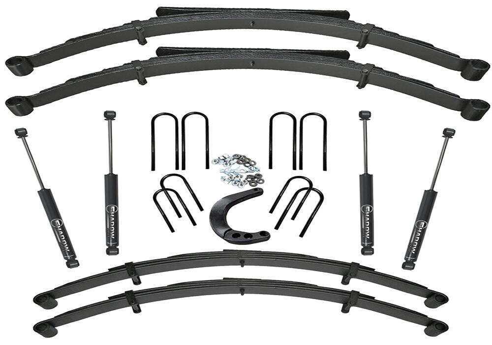 SUPERLIFT K442 6 INCH LIFT KIT (WITH 52 INCH REAR SPRINGS) 1973-1991 CHEVY K20 AND GMC K25 SUBURBAN OR 1973-1988 3/4 TON SOLID AXLE PICKUP 4WD- WITH SHOCKS