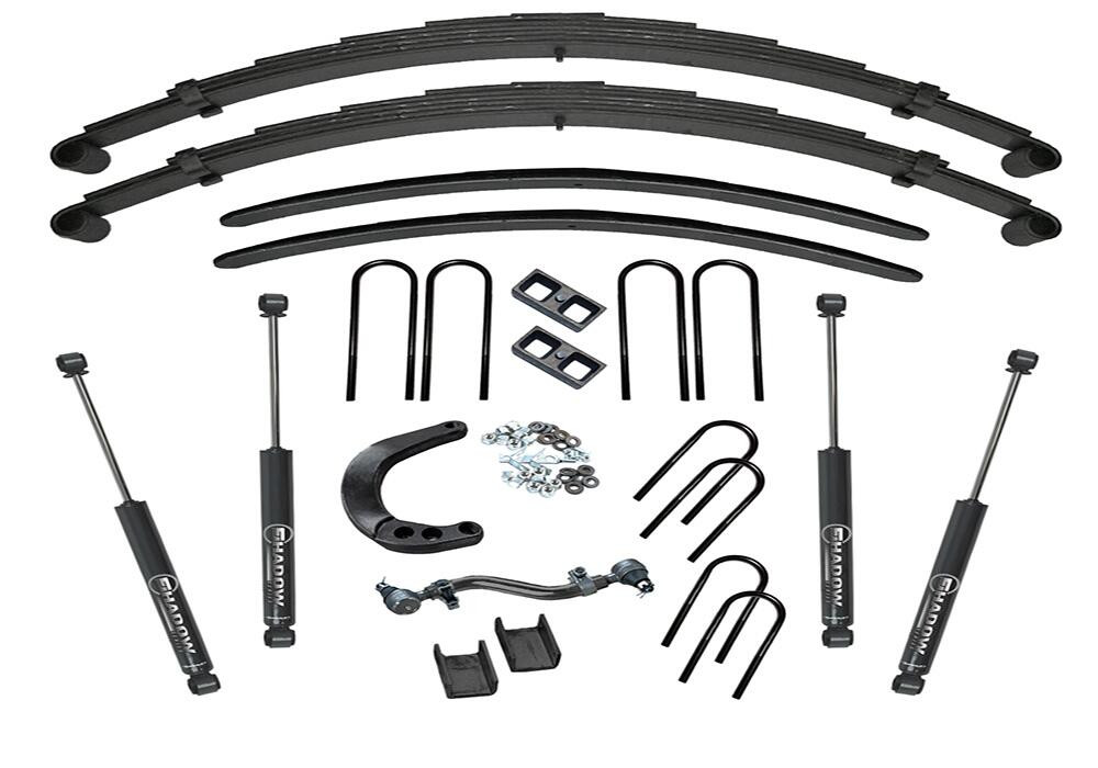SUPERLIFT K423 8 INCH LIFT KIT 1973-1987 K10/K15 1973-1991 BLAZER/JIMMY/SUBURBAN 1/2 TON SOLID AXLE 4WD REAR BLOCK KIT WITH SHOCKS