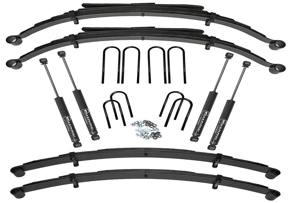SUPERLIFT K419 4 INCH LIFT KIT (WITH 52 INCH REAR SPRINGS) 1973-1987 K10/K15 1973-1991 BLAZER/JIMMY/SUBURBAN 1/2 TON SOLID AXLE 4WD WITH SHOCKS