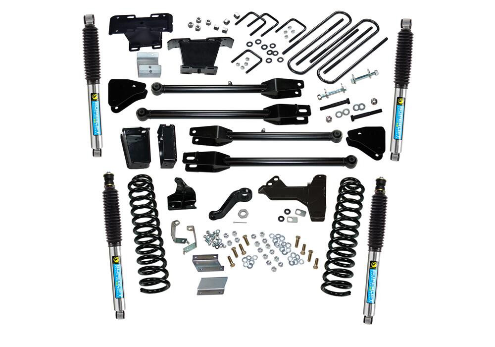 SUPERLIFT K237B 6 INCH LIFT KIT 2011-2016 FORD F-250 AND F-350 SUPER DUTY 4WD DIESEL ENGINE WITH A 4-LINK CONVERSION AND BILSTEIN SHOCKS