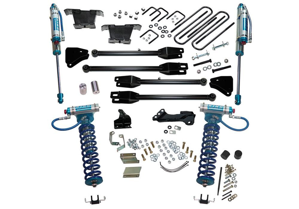 SUPERLIFT K236KG 4 INCH LIFT KIT 2011-2016 FORD F-250 AND F-350 SUPER DUTY 4WD WITH A 4-LINK CONVERSION AND KING COILOVERS AND SHOCKS
