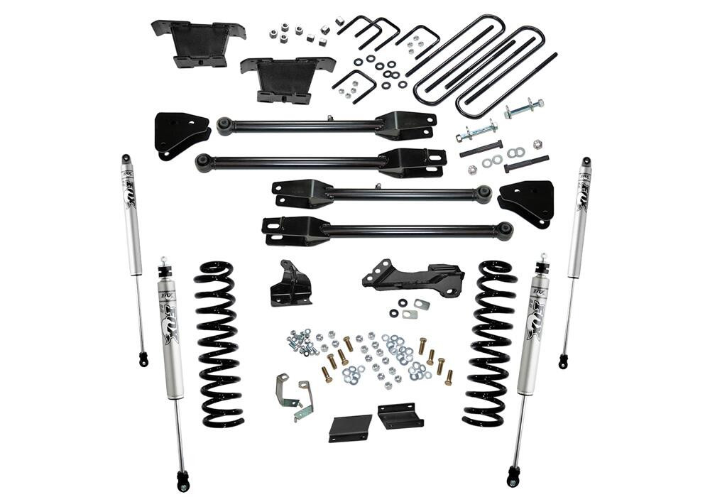 SUPERLIFT K236F 4 INCH LIFT KIT 2011-2016 FORD F-250/350 4WD DIESEL ENGINE WITH 4-LINK CONVERSION WITH FOX 2.0 SERIES SHOCKS