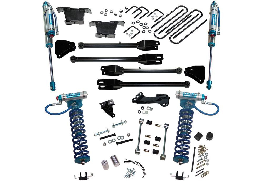 SUPERLIFT K233KG 4 INCH LIFT KIT 2008-2010 FORD F-250 AND F-350 SUPER DUTY 4WD WITH A 4-LINK CONVERSION AND KING COILOVERS AND SHOCKS