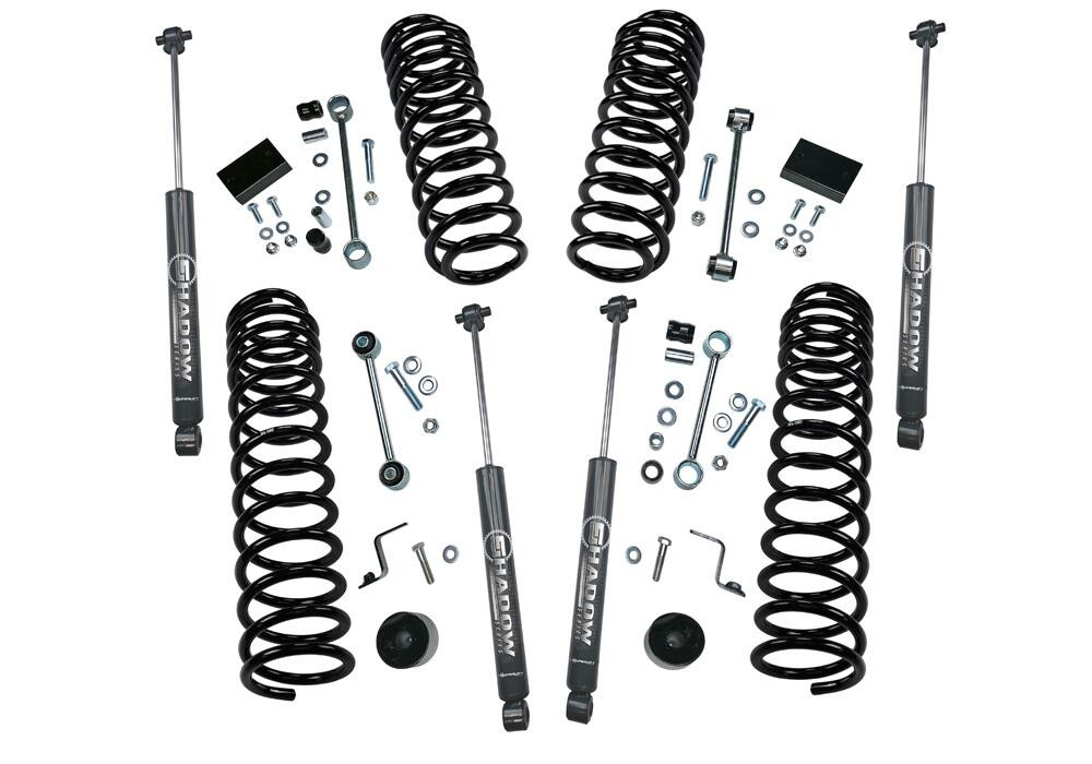 SUPERLIFT K190 2.5 INCH DUAL RATE COIL LIFT KIT 2018-2025 JEEP WRANGLER JL UNLIMITED INCLUDING RUBICON WITH SHADOW SERIES SHOCKS