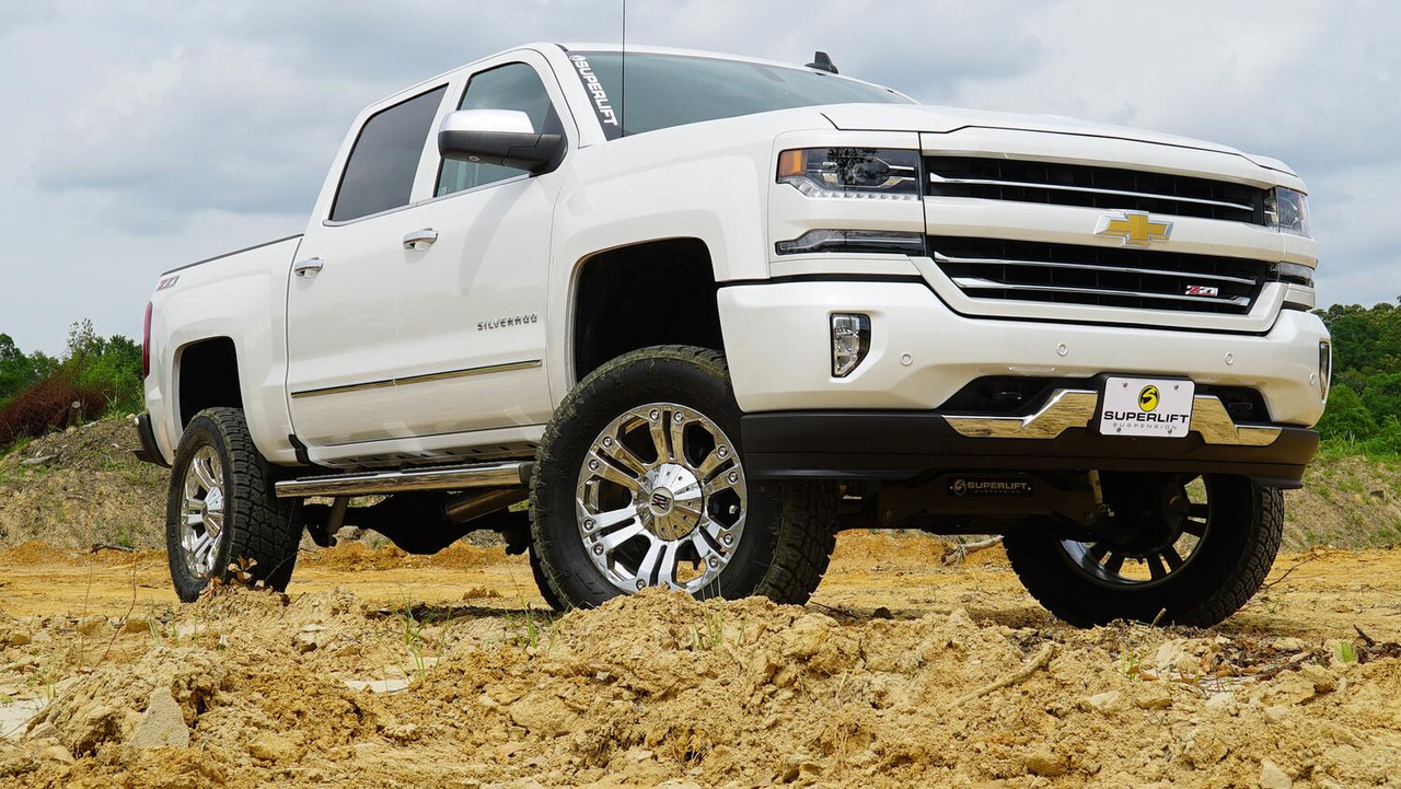 SUPERLIFT K180B 6.5 INCH LIFT KIT 2007-2016 CHEVY SILVERADO AND GMC SIERRA 2WD WITH CAST STEEL CONTROL ARMS WITH BILSTEIN REAR SHOCKS