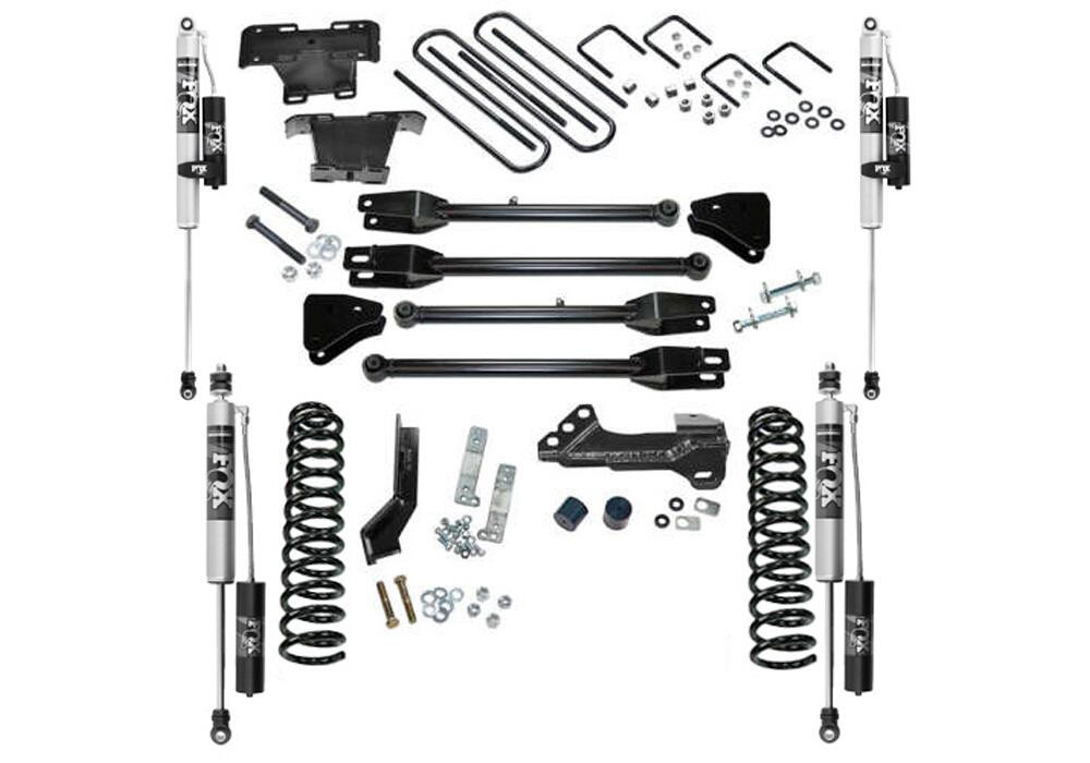 SUPERLIFT K166FX 4 INCH LIFT KIT 2017-2022 FORD F-250/350 4WD DIESEL ENGINE WITH 4-LINK CONVERSION WITH FOX 2.0 RESERVOIR SHOCKS