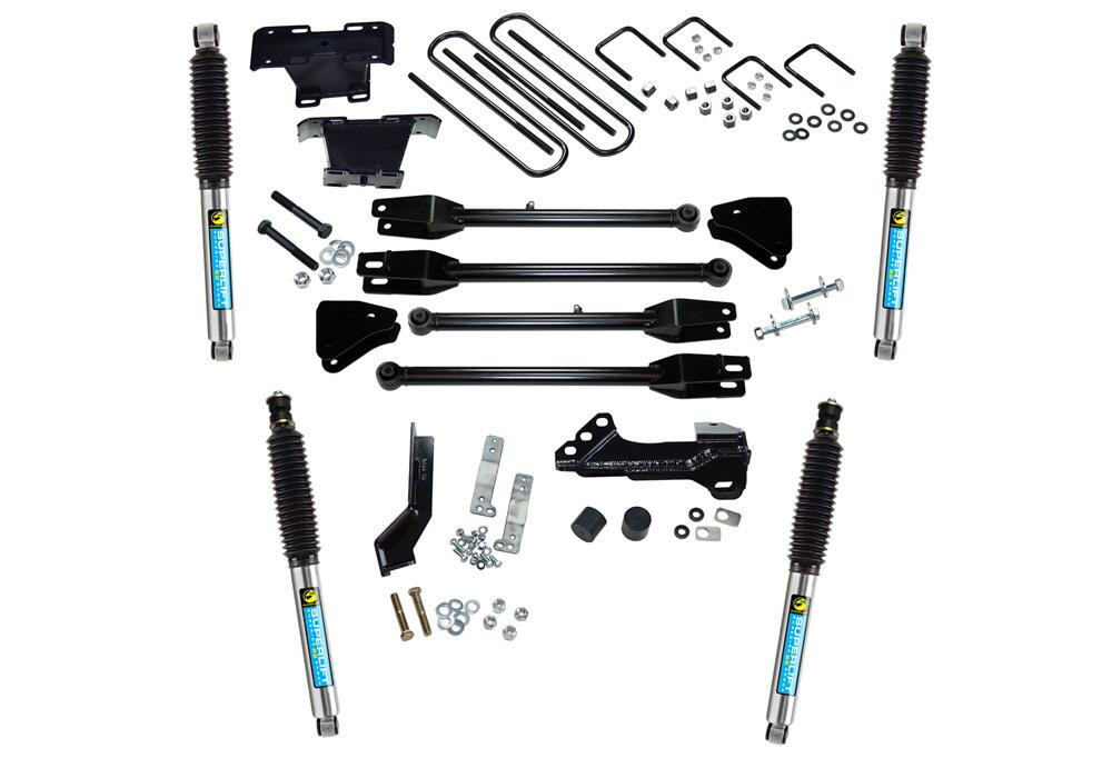 SUPERLIFT K166B 4 INCH 4-LINK LIFT KIT 2017-2022 FORD F-250 AND F-350 SUPER DUTY WITH BILSTEIN SHOCKS 4WD DIESEL ONLY