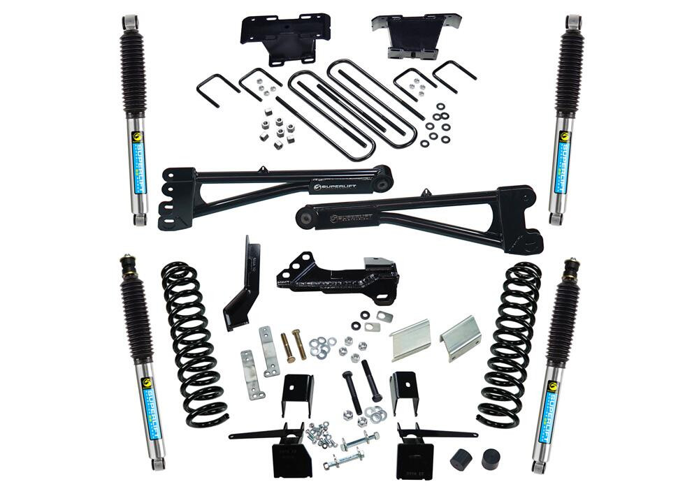 SUPERLIFT K165B 4 INCH RADIUS ARM LIFT KIT 2017-2022 FORD F-250 AND F-350 SUPER DUTY 4WD WITH BILSTEIN SHOCKS DIESEL ONLY