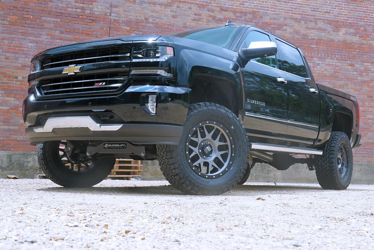 SUPERLIFT K160 6.5 INCH LIFT KIT 2014-2016 CHEVY SILVERADO AND GMC SIERRA 1500 4WD WITH CAST STEEL CONTROL ARMS WITH REAR SHOCKS