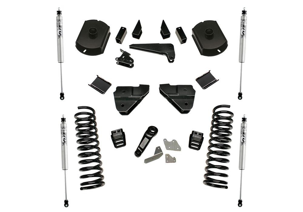 SUPERLIFT K124F 4 INCH LIFT KIT 2014-2018 DODGE RAM 2500 4WD DIESEL ENGINE WITHOUT REPLACEMENT RADIUS ARMS WITH FOX 2.0 SERIES SHOCKS WITH RADIUS ARM DROP BRACKETS