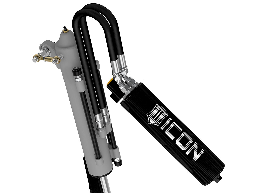 ICON 95206L 2021-2025 FORD F-150 RAPTOR DRIVER REAR V.S. 3.0 SERIES ZETA BYPASS RXT SHOCK ABSORBER REMOTE RESERVOIR W/ CDEV