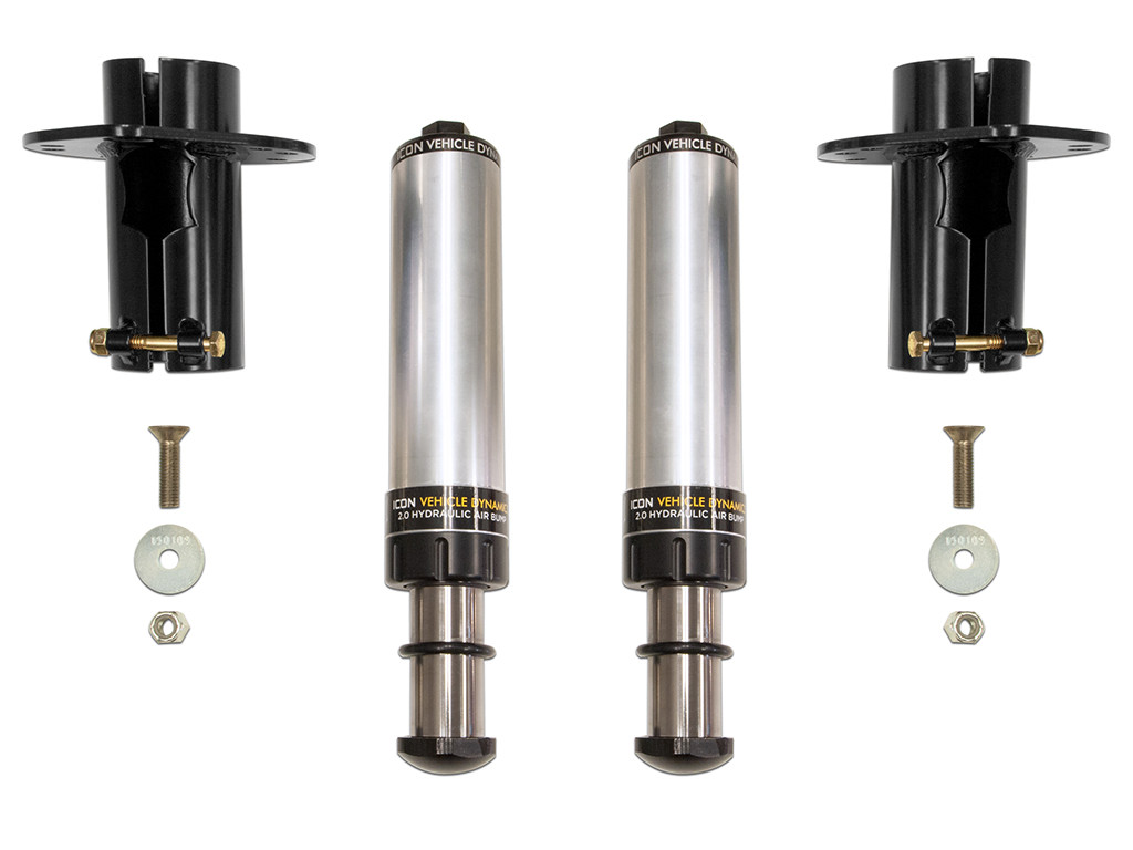 ICON 22042 2020-2023 JEEP GLADIATOR/2018-2023 WRANGLER JL/2007-2018 WRANGLER JK FRONT 2.0 HYDRAULIC BUMP STOP KIT