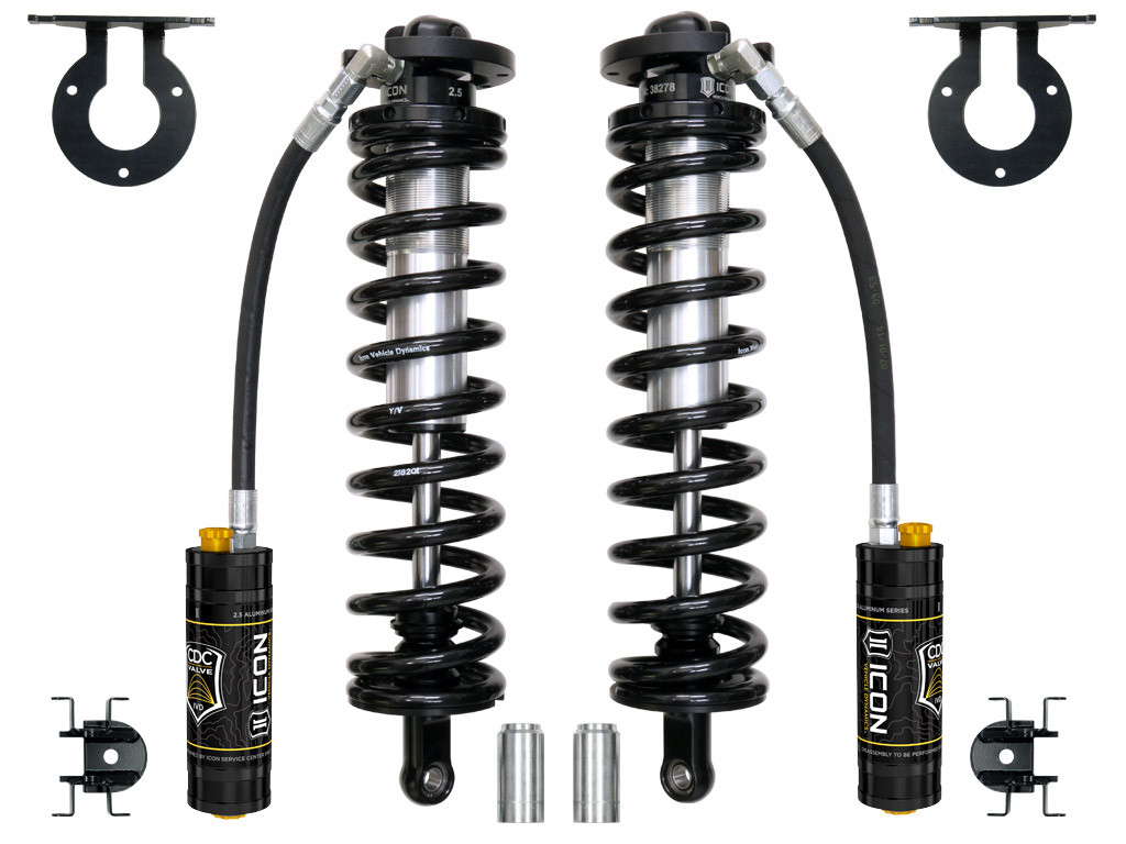 ICON 61721C 2005-2025 FORD F-250/F-350 SUPER DUTY 4WD 4-5.5 INCH LIFT FRONT V.S. 2.5 SERIES COILOVER CONVERSION KIT REMOTE RESERVOIR W/ CDCV