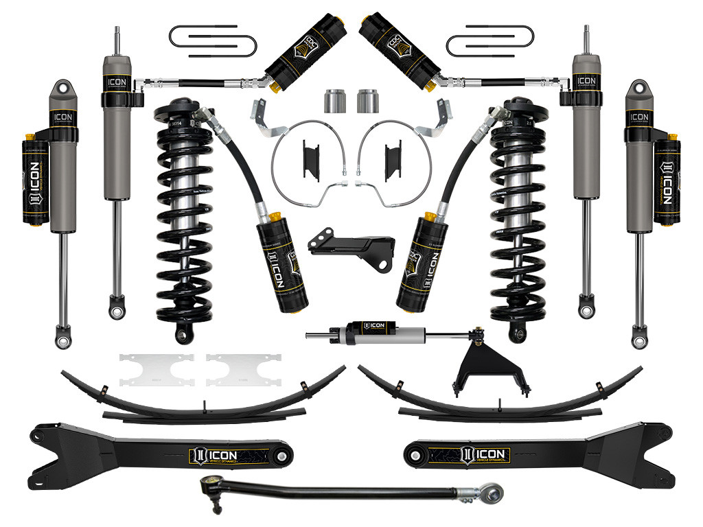 ICON K63217RL 2023-2025 FORD F-250/F-350 SUPER DUTY 4WD 4-5.5 INCH LIFT STAGE 7 COILOVER CONVERSION SYSTEM W/ RADIUS ARMS & EXPANSION PACKS