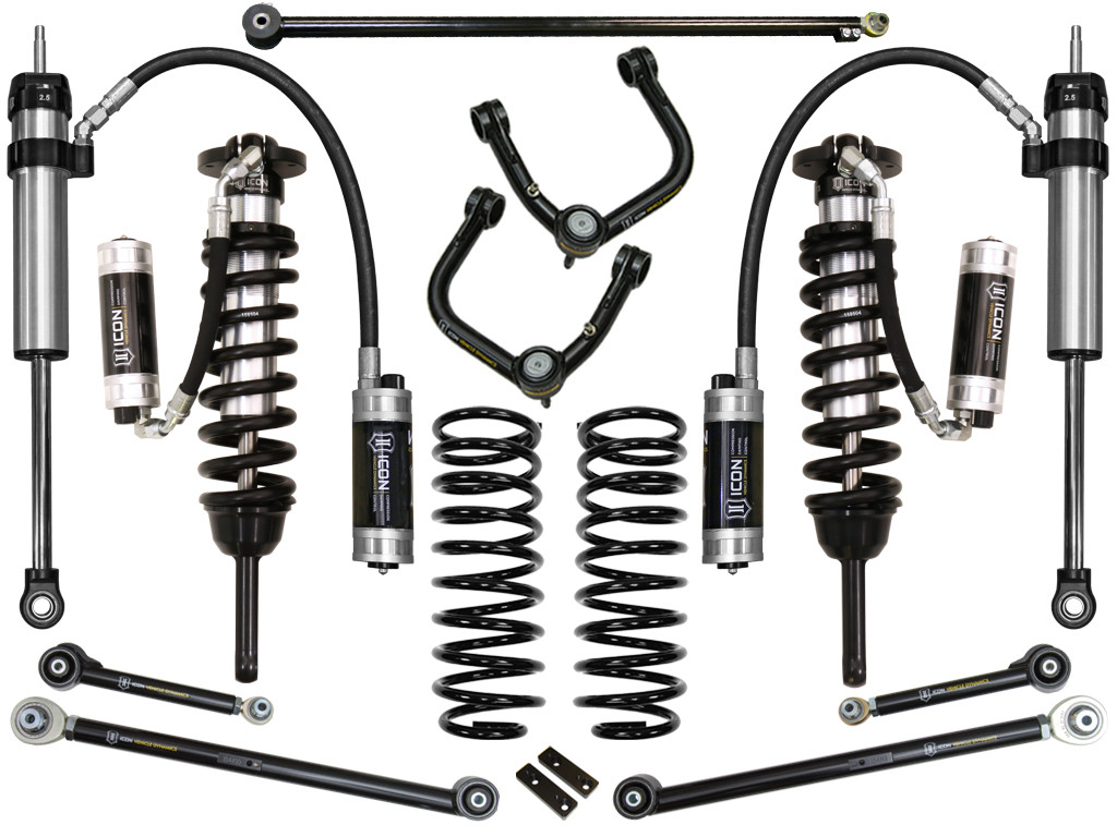 ICON K53057T 03-09 4RUNNER FJ CRUISER 0-3.5 INCH STAGE 7 SUSPENSION SYSTEM W TUBULAR UCA