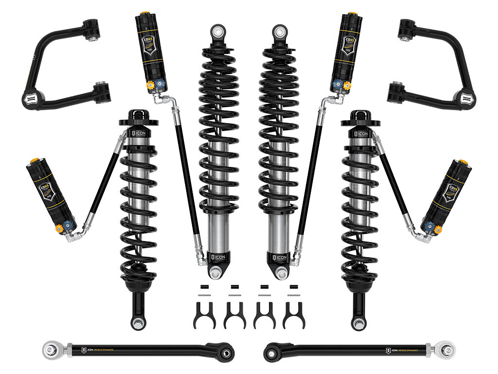 ICON K40016TDX 2021-2023 FORD BRONCO SASQUATCH 2-3 INCH LIFT STAGE 6 SUSPENSION SYSTEM CDXS TUBULAR HEAVY RATE REAR SPRING