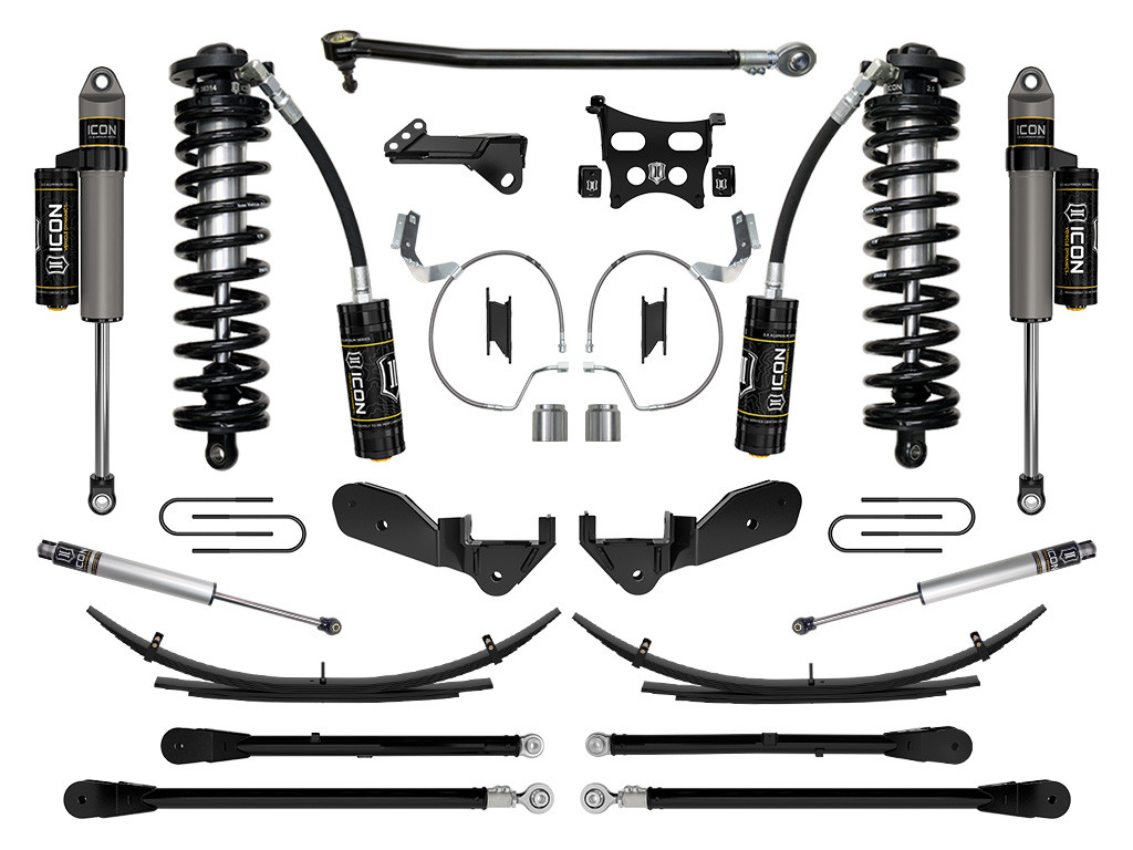 ICON K63176L 2023-2025 FORD F-250/F-350 SUPER DUTY 4WD 4-5.5 INCH LIFT STAGE 6 COILOVER CONVERSION SYSTEM W/ EXPANSION PACKS