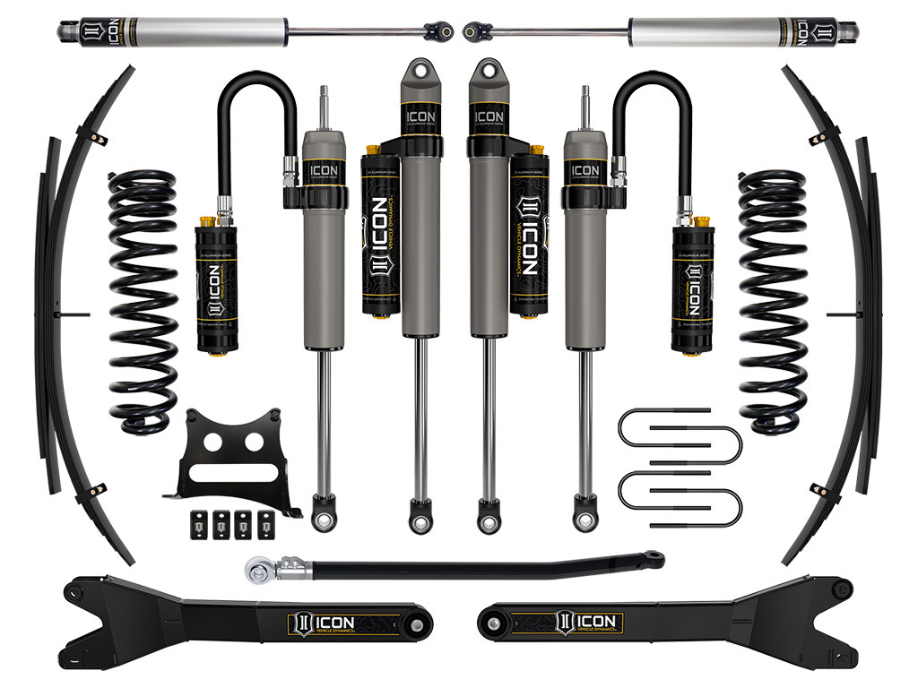 ICON K62576 2008-2010 FORD F-250/F-350 SUPER DUTY 4WD DIESEL 2.5 INCH LIFT STAGE 6 SUSPENSION SYSTEM W/ EXPANSION PACKS