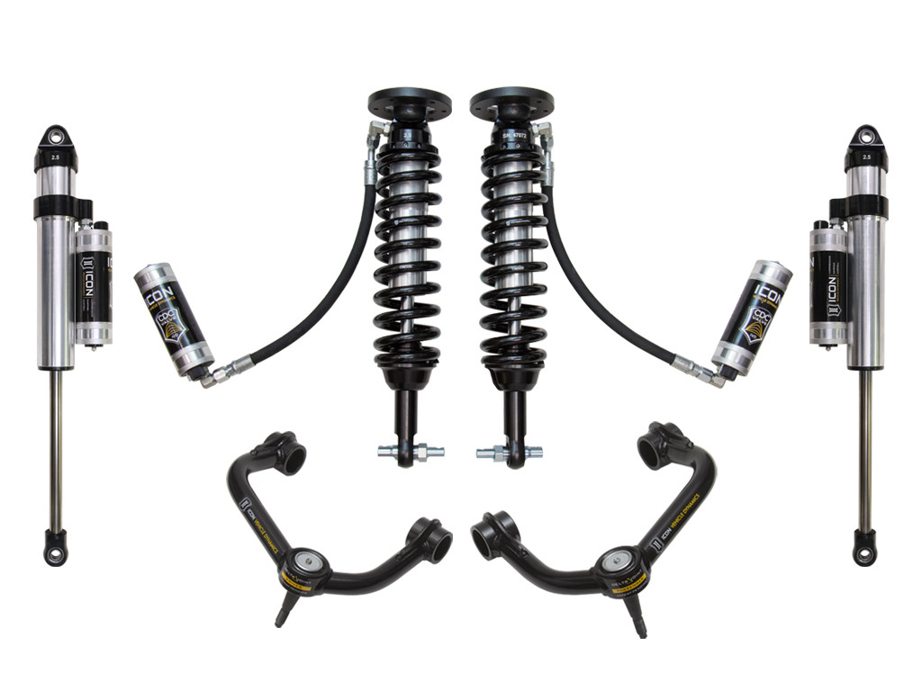 ICON K93065T 2014 FORD F150 4WD 1.75-2.63 INCH STAGE 5 SUSPENSION SYSTEM W TUBULAR UCA