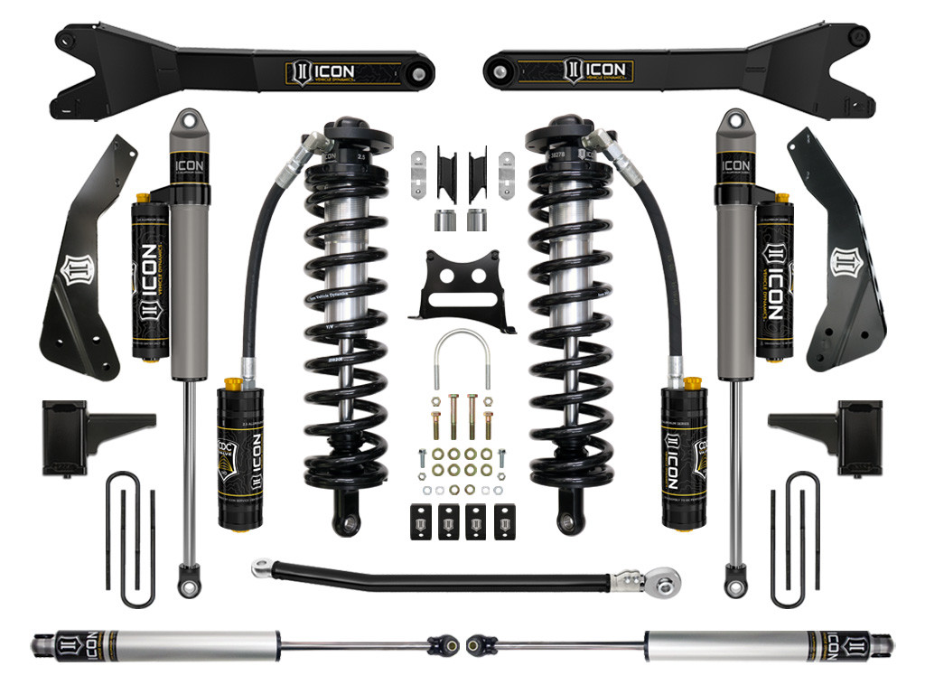 ICON K63135R 11-16 FORD F250/F350 4-5.5 INCH STAGE 5 COILOVER CONVERSION SYSTEM W RADIUS ARM