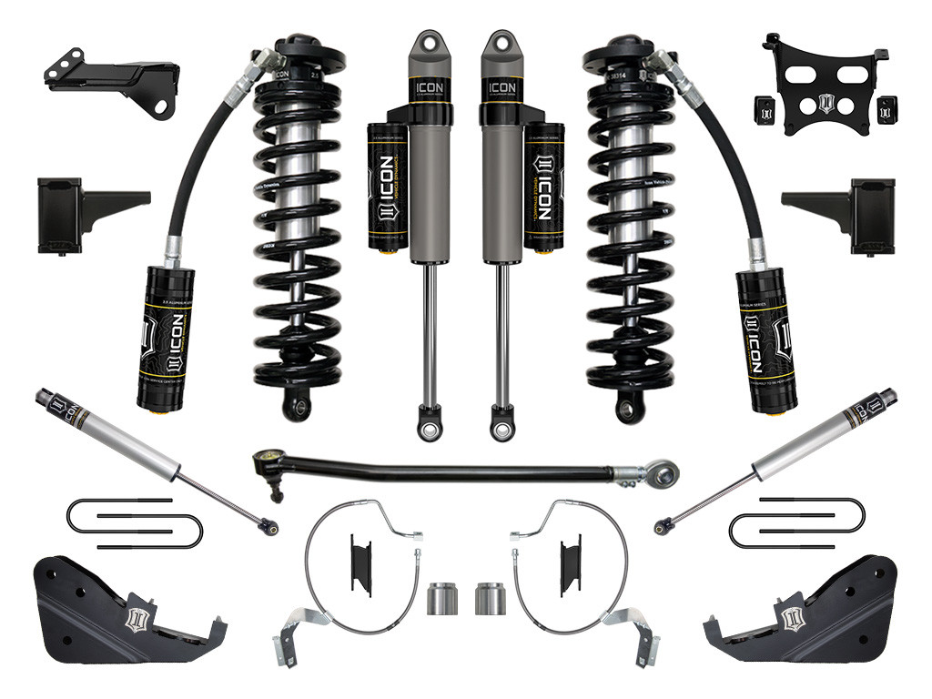 ICON K63174 2023-2025 FORD F-250/F-350 SUPER DUTY 4WD 4-5.5 INCH LIFT STAGE 4 COILOVER CONVERSION SYSTEM