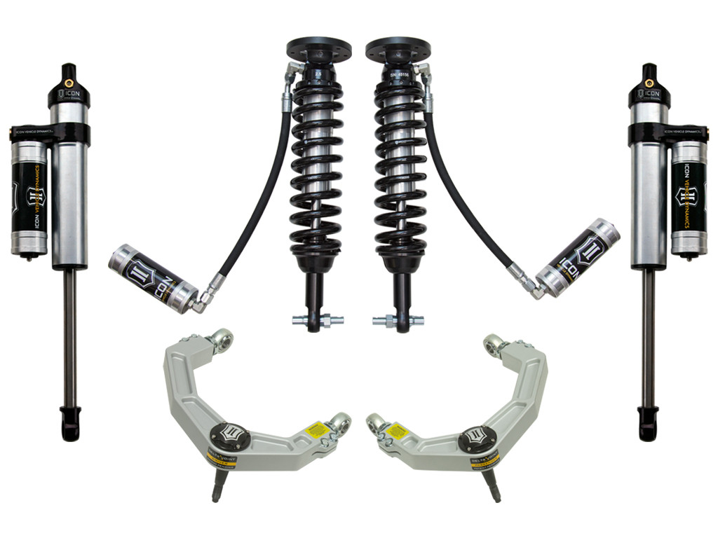 ICON K93074 2014 FORD F150 2WD 1.75-2.63 INCH STAGE 4 SUSPENSION SYSTEM W BILLET UCA