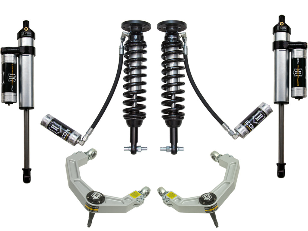 ICON K93064 2014 FORD F150 4WD 1.75-2.63 INCH STAGE 4 SUSPENSION SYSTEM W BILLET UCA