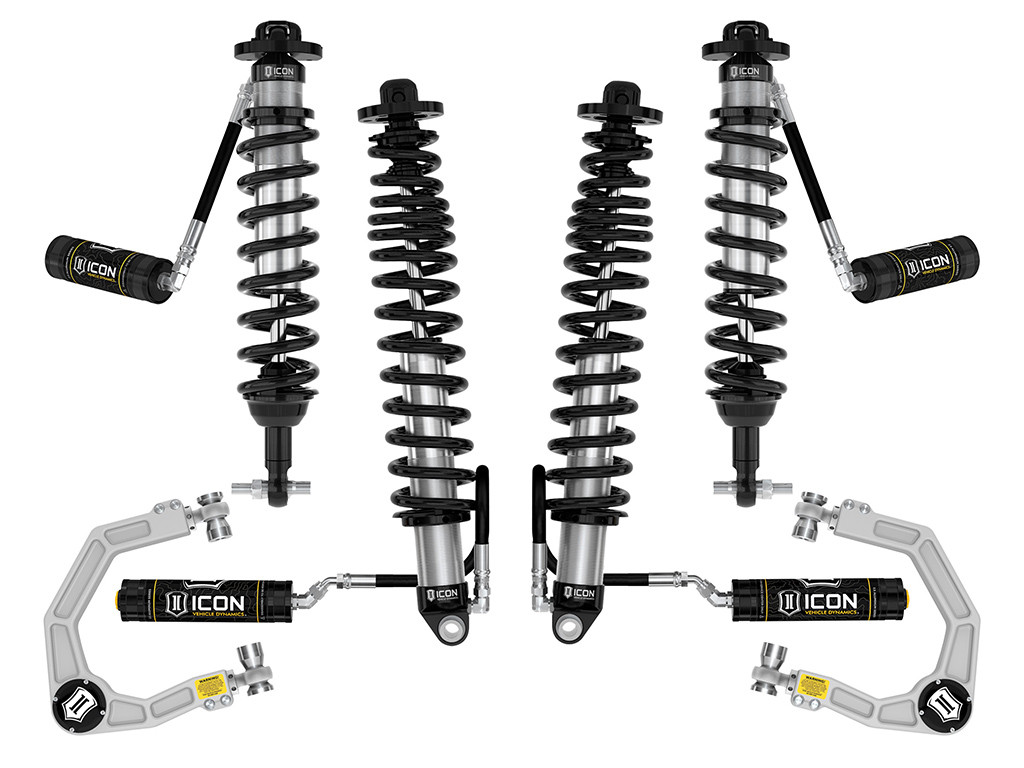 ICON K40004 2021-2023 FORD BRONCO NON-SASQUATCH 3-4 INCH LIFT STAGE 4 SUSPENSION SYSTEM BILLET