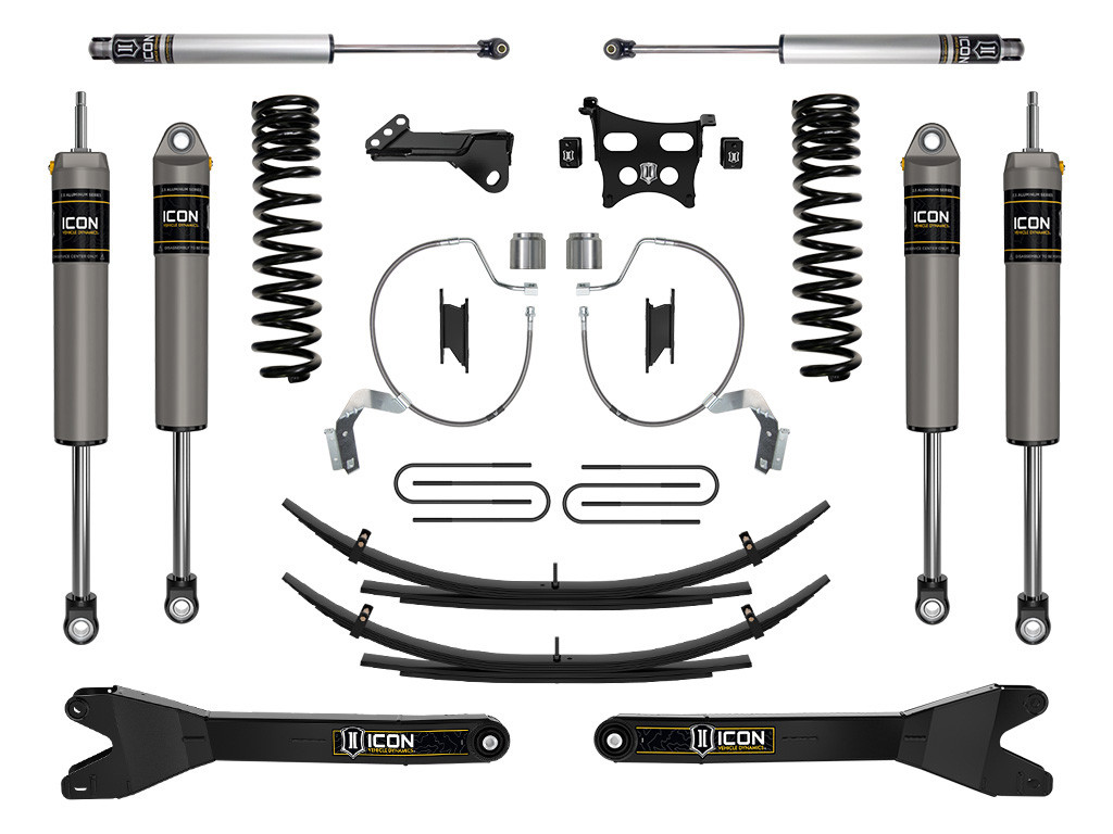 ICON K65902RL 2023-2025 FORD F-250/F-350 SUPER DUTY 4WD DIESEL 4.5 INCH LIFT STAGE 3 SUSPENSION SYSTEM W/ RADIUS ARMS & EXPANSION PACKS