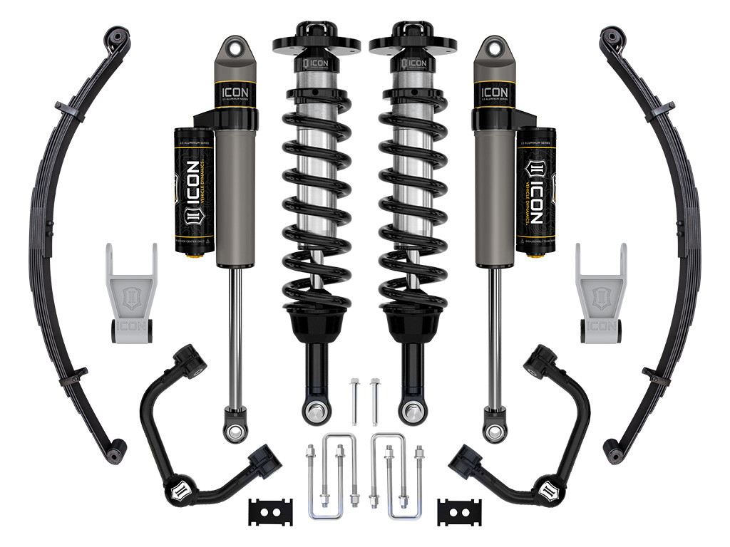 ICON K93162TL 2021-2024 FORD F-150 TREMOR 2.5-3 INCH LIFT STAGE 2 SUSPENSION SYSTEM TUBULAR W/ LEAF PACKS