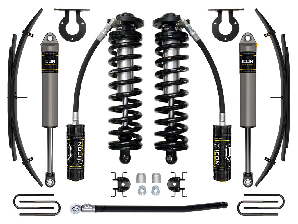 ICON K63192 11-16 FORD F250/F350 2.5-3 INCH LIFT STAGE 2 COILOVER SYSTEM W/ LEAF SPRINGS