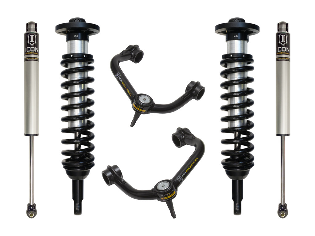 ICON K93011T 09-13 FORD F150 2WD 0-2.63 INCH STAGE 2 SUSPENSION SYSTEM W TUBULAR UCA