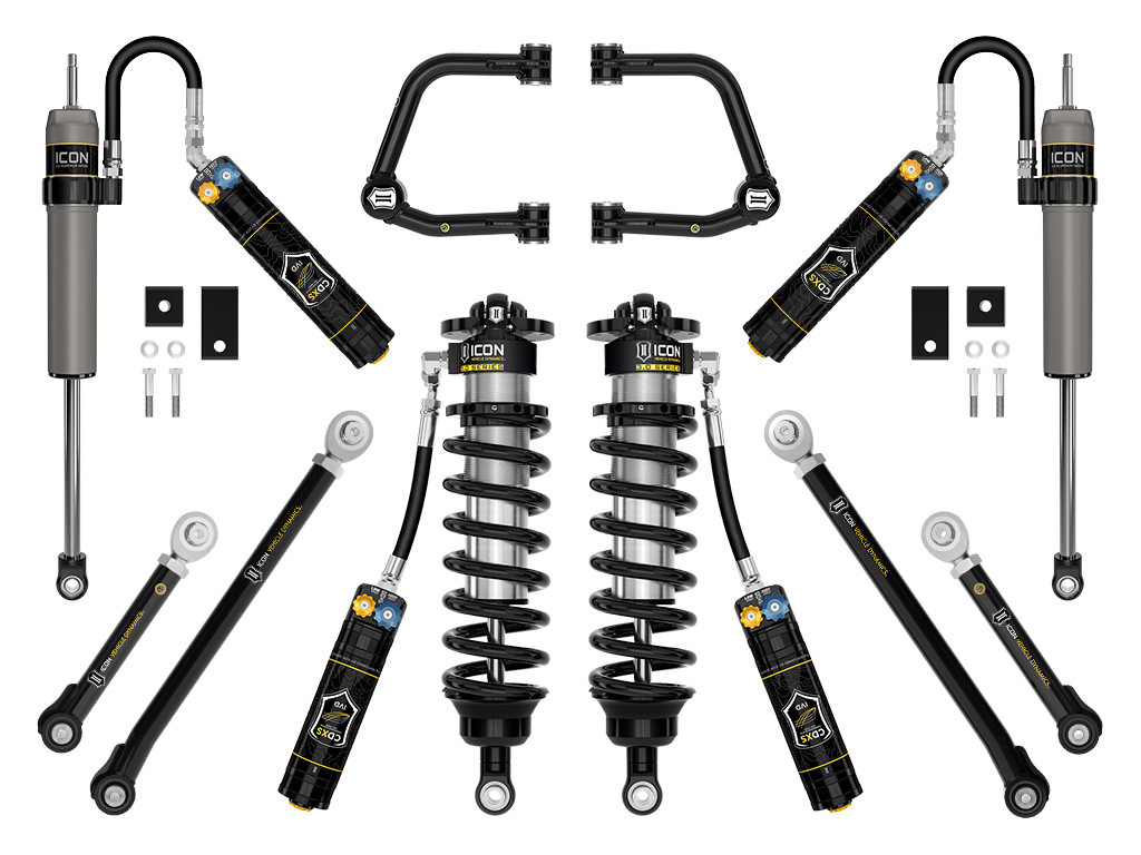 ICON K53211TD 2022-2025 TOYOTA TUNDRA 2-3.25 INCH LIFT STAGE 1 3.0 SUSPENSION SYSTEM TUBULAR CDXS