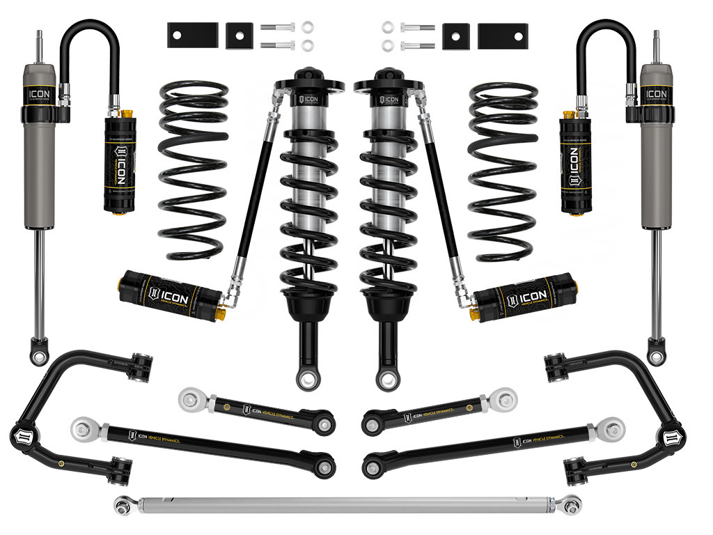 ICON K53201TS 2022-2025 TOYOTA TUNDRA 2-3.5 INCH LIFT STAGE 11 (TRD) 2.5 SUSPENSION SYSTEM TUBULAR CDCV