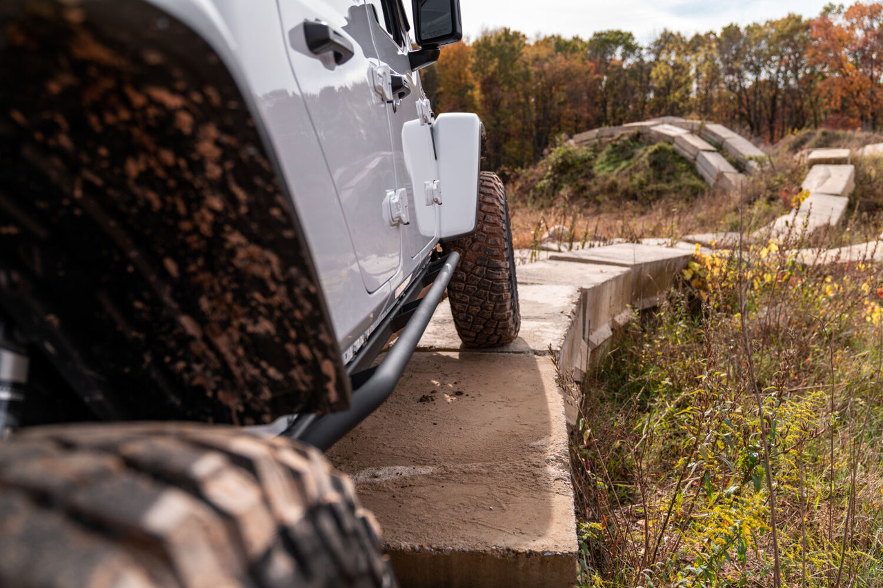 N-FAB TSJ194-TX TRAILSLIDER STEP SYSTEM CAB LENGTH (2 STEPS PER SIDE) 2020-2025 JEEP GLADIATOR TEXTURED BLACK
