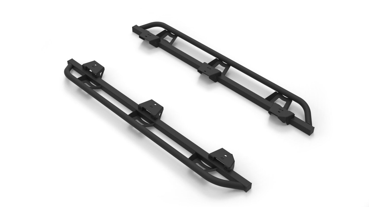 N-FAB TSJ184-TX TRAILSLIDER STEP SYSTEM CAB LENGTH (2 STEPS PER SIDE) 2018-2026 JEEP WRANGLER JL 4-DOOR TEXTURED BLACK