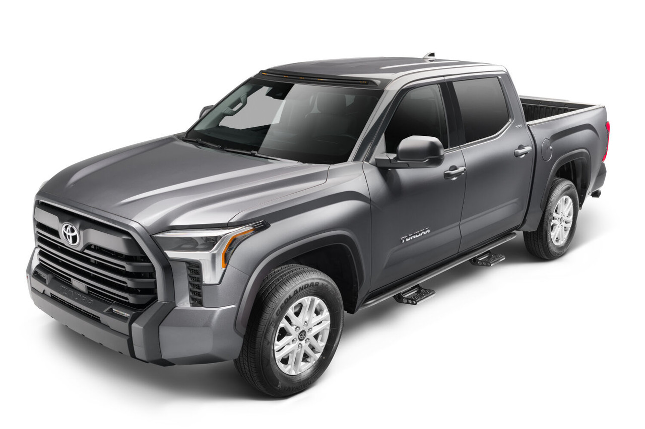 N-FAB T224RKRCCS4 RKR STEP SYSTEM CAB LENGTH (2 STEP MOUNTS/2 STEPS PER SIDE) 1.75 INCH RAILS 2022-2025 TOYOTA TUNDRA CREWMAX TEXTURED BLACK